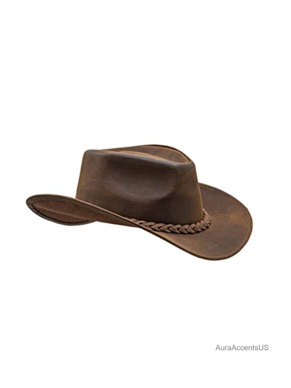 Leather Cowboy Hat Shapeable Outback Western Hat Durable